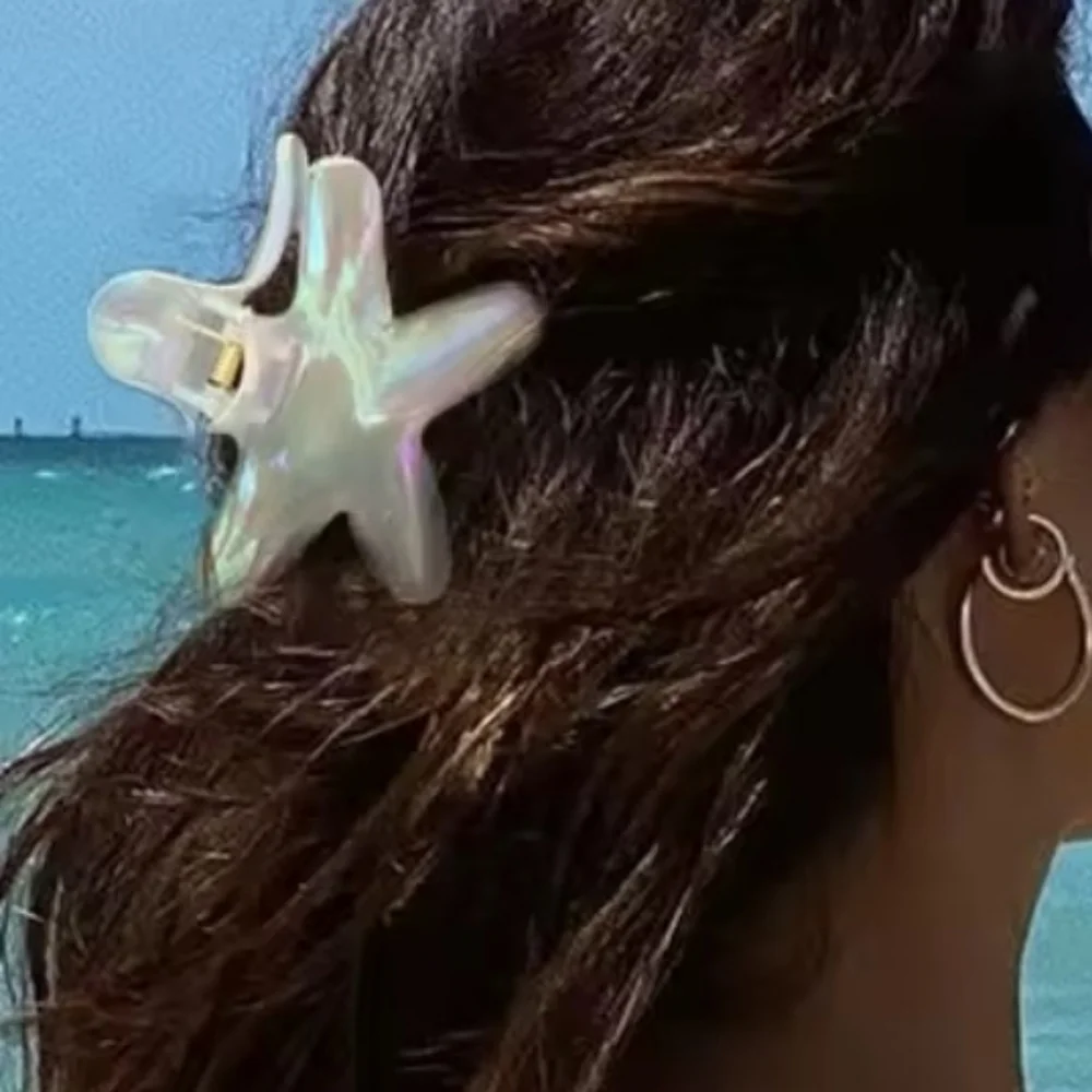 New! Iridescent Starfish Hair Clip | NWOT